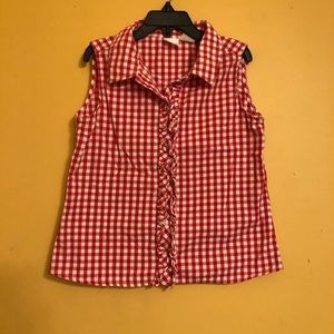 4/$10 Cherokee Button Down Top